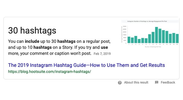 Maximal 30 Instagram-Hashtags