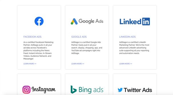 可用的广告网络集成