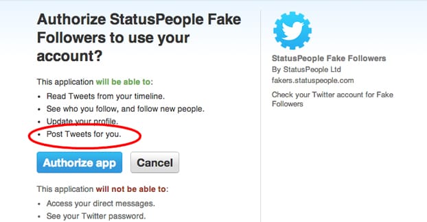 Posten von Tweets für Sie