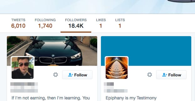 プロフィールフォロワー