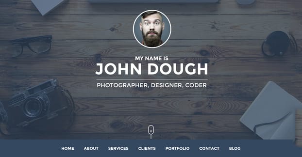 個人用サイトの例