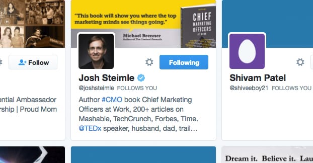 已驗證的關注您的用戶