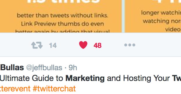 喜歡 Twitter 上的內容