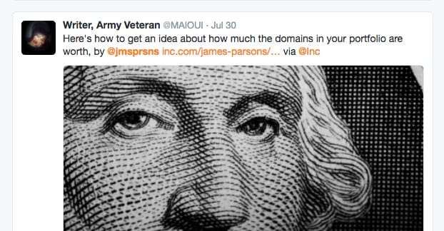 ツイートで著者に言及する