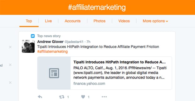 Twitter で関連するユーザーを見つける
