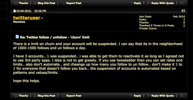 Twitter 流失率限制
