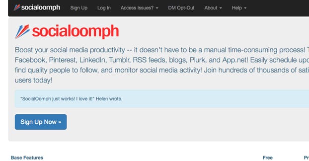 The Social Oompf Web サイト