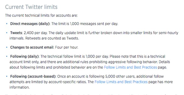 ツイッターの制限