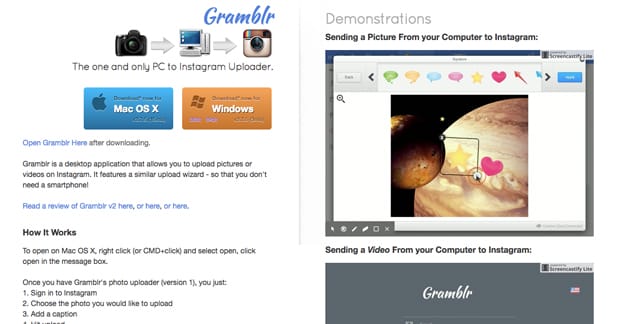 グランブラーのウェブサイト