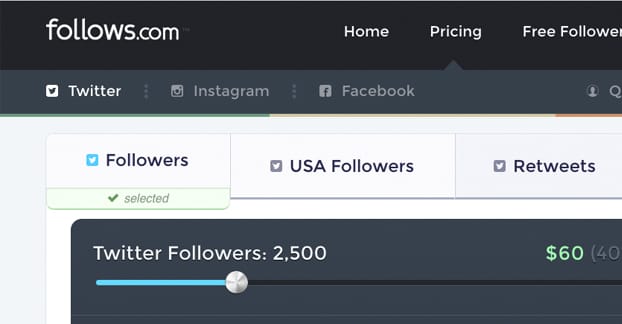 購買追隨者示例