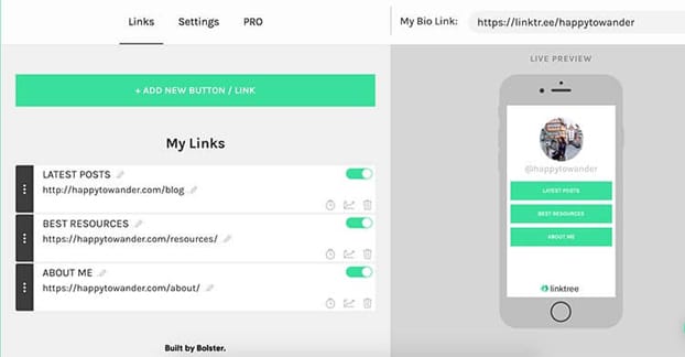 拆分測試生物鏈接