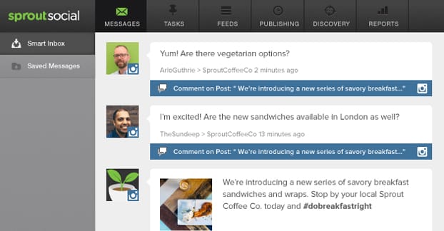 Commentaires Instagram