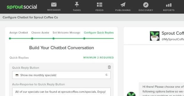 Costruisci il tuo chatbot