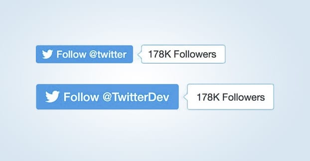 트위터 팔로우 버튼
