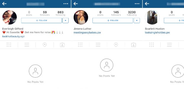 Esempio di account bot ovvi