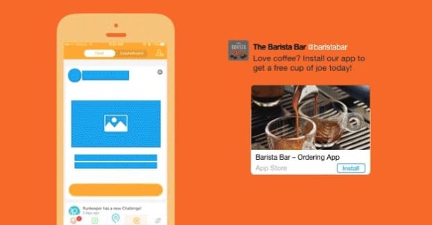Illustrazione degli annunci di Twitter