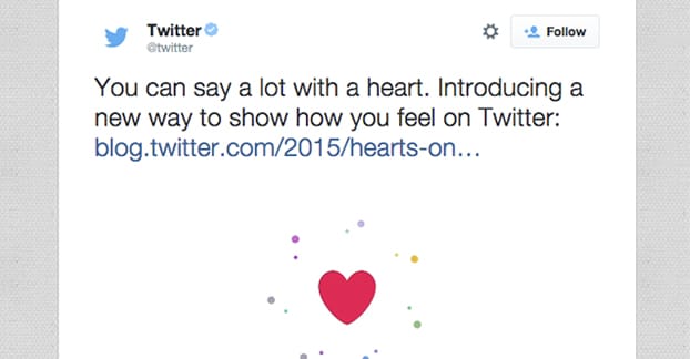 I preferiti di Twitter diventano Mi piace