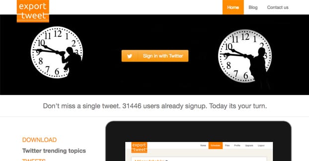 Экспорт твита