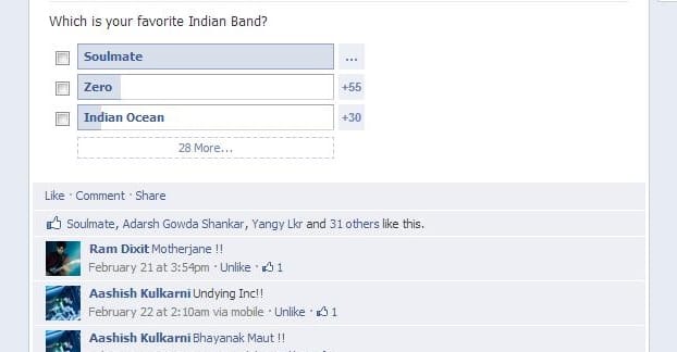 Exemple de commentaires de sondage