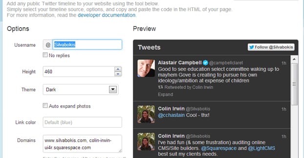 트위터 뉴스피드 삽입