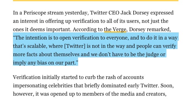 Commentaire officiel de Dorsey