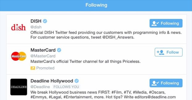 Chi seguire Promosso