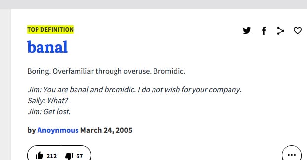 Definizione banale