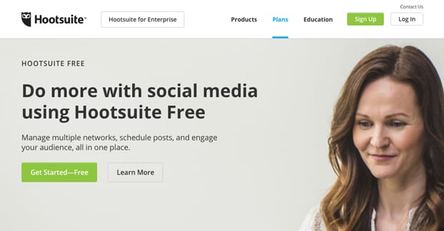 Sito web di Hootsuite
