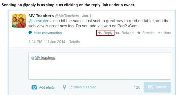 Rispondendo su Twitter