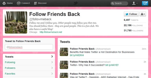 低质量 Twitter 帐户示例