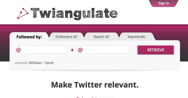 Twiangulate