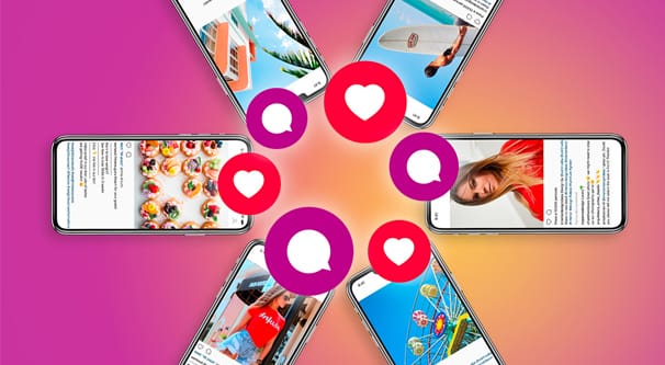 Ilustración de cápsulas de Instagram