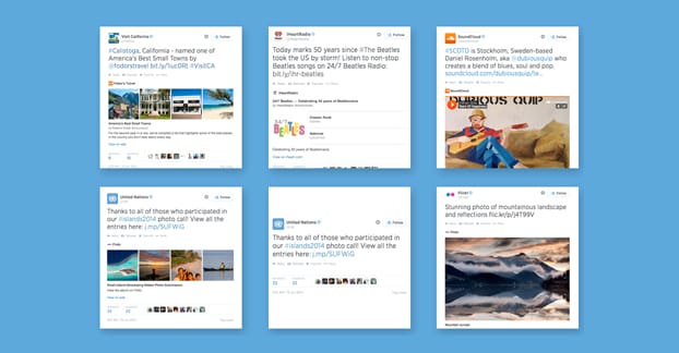 Примеры твиттер-карт