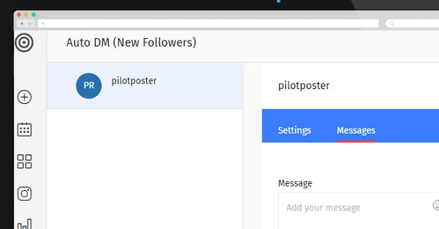 Esempio di follower DM automatici