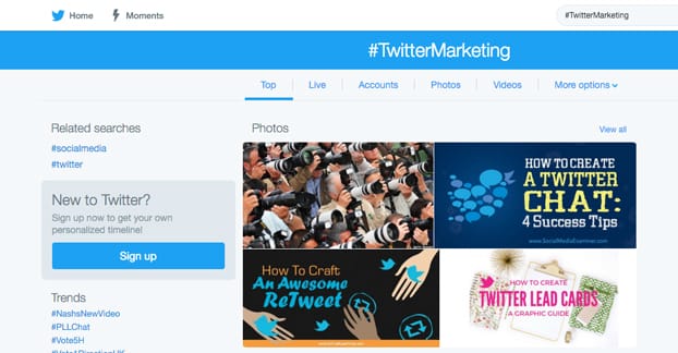 Recherche marketing sur Twitter