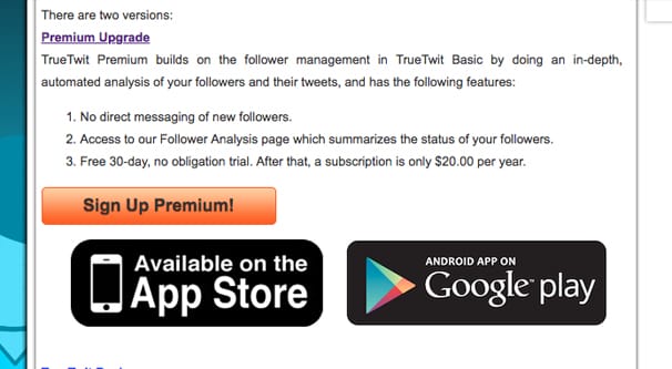 TrueTwit Premium