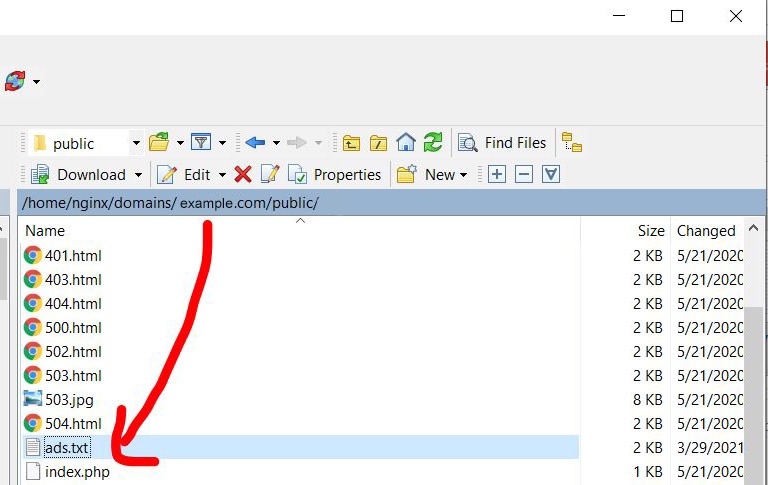 ads.txt per FTP hochladen