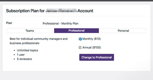サブスクリプション プラン ページ