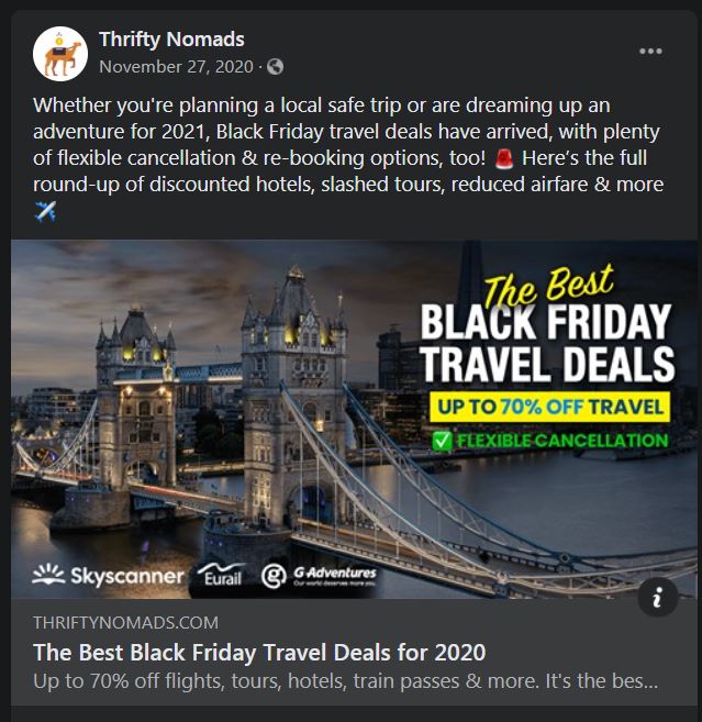 post di affiliazione su Facebook