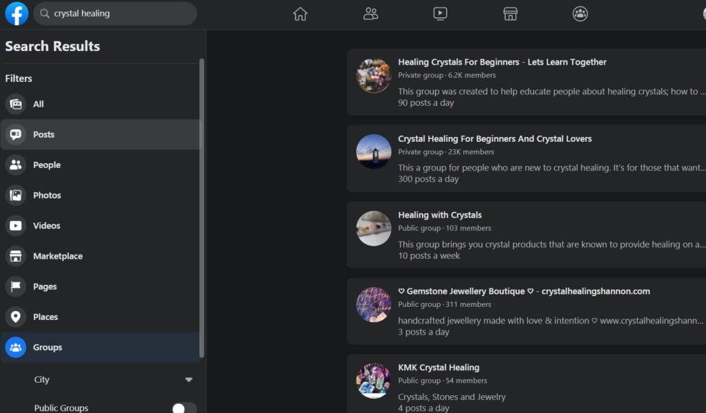 Unisciti ai gruppi di Facebook