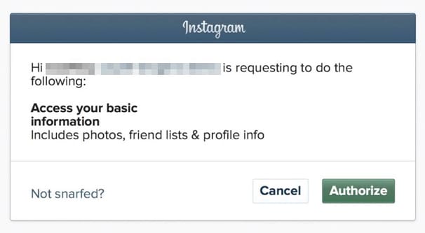 Instagramで認証する