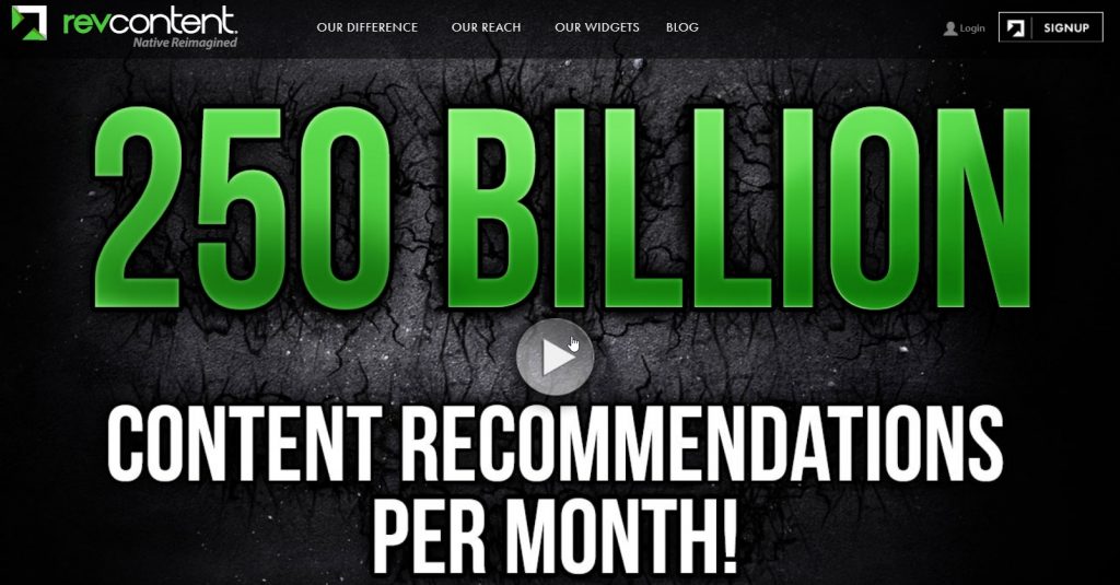 revcontent - 콘텐츠 추천 광고 네트워크.