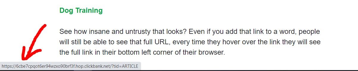 brzydki stowarzyszony URL