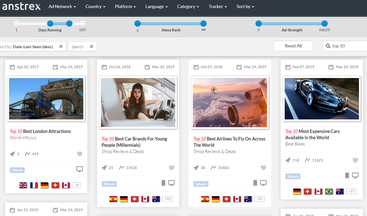 Narzędzie szpiegowskie Anstrex i narzędzie do pobierania stron docelowych