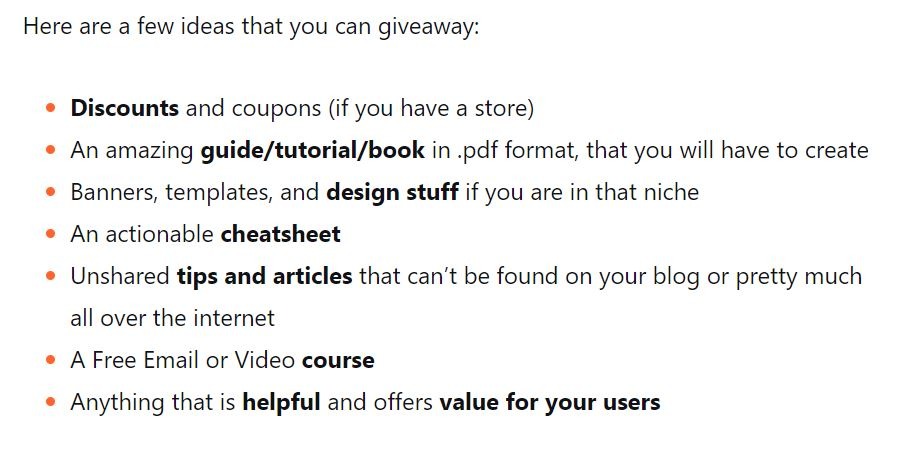 Aggiungi elenchi ai tuoi contenuti