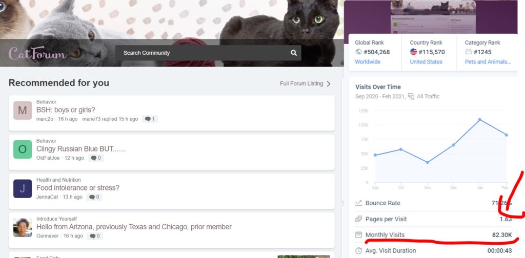 Źródło odwiedzin forum