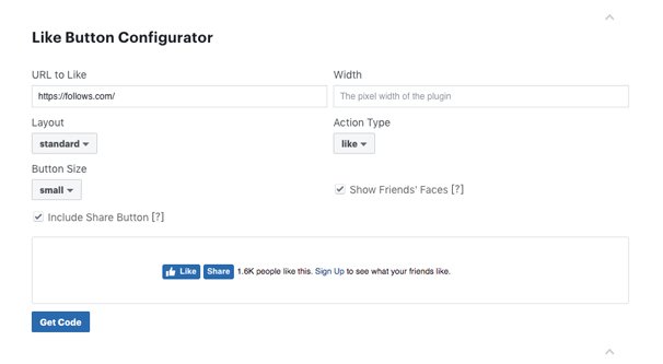 Botón Me gusta de Facebook apuntando a la página de inicio