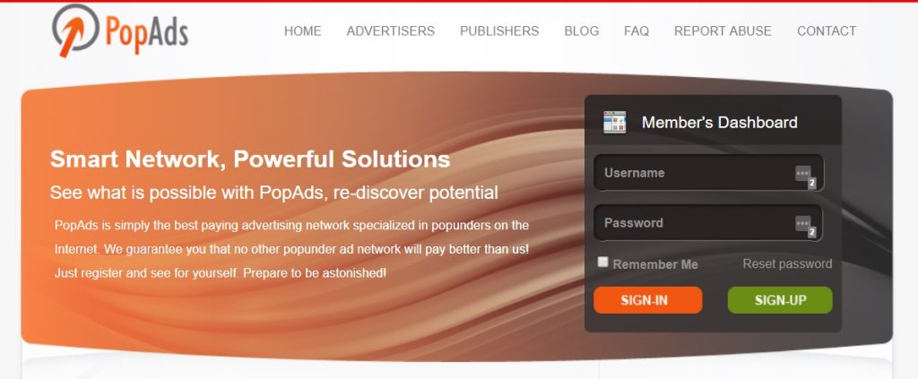 PopAds トラフィック