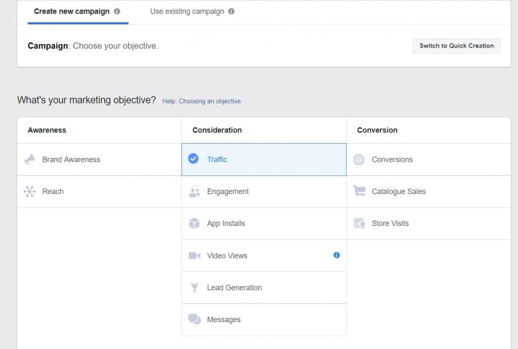 Facebook広告の種類