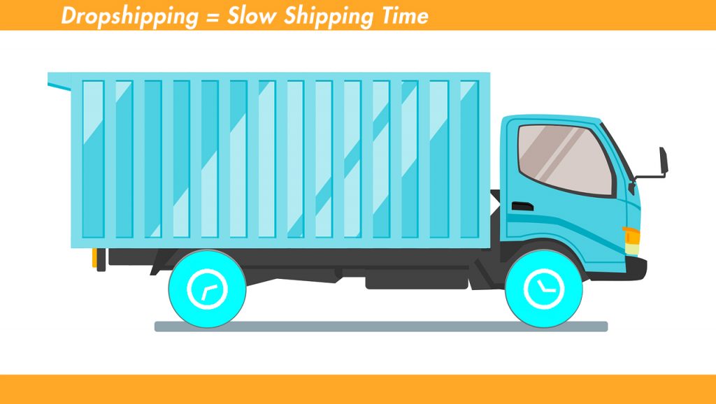 ドロップシッピングは発送時間が遅い